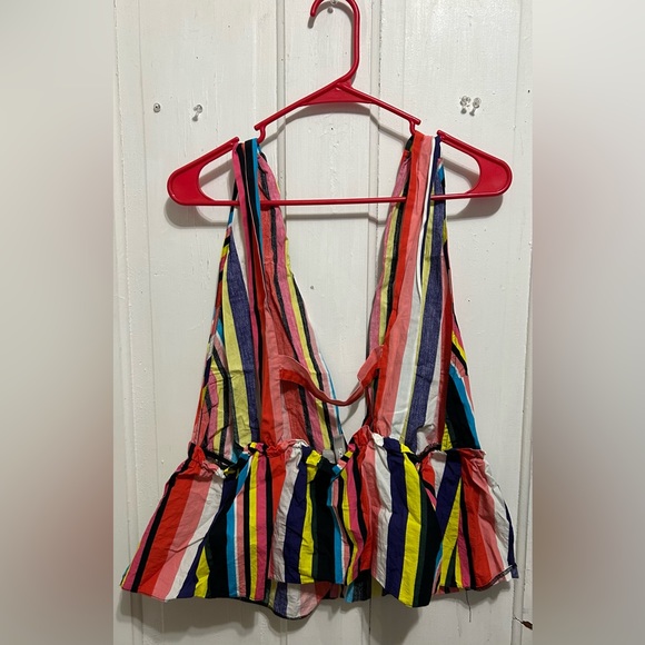 Colorful striped ASOS top Size 18 - Picture 3 of 3